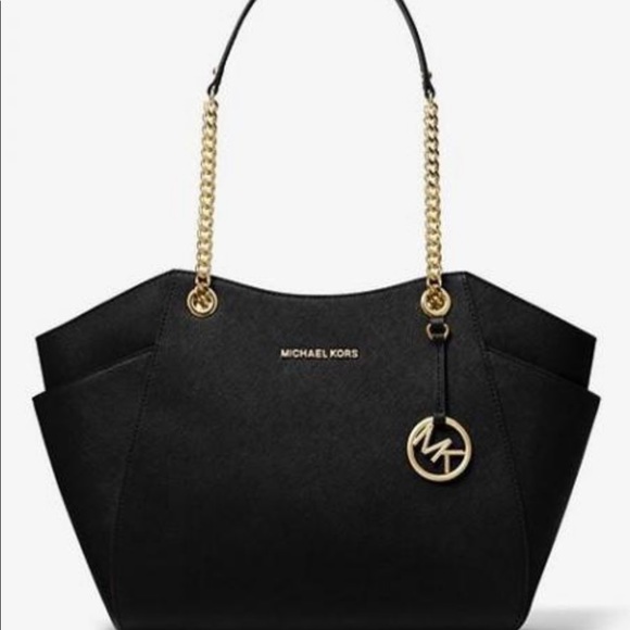 Michael Kors Large Chain Leather Tote - Picture 2 of 7